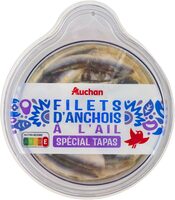 Filet d'anchois marinés à l'ail