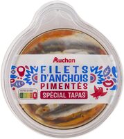 Filet d'anchois marinés et sauce pimentée