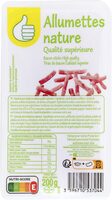 Allumettes nature qualité supérieure