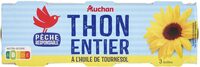 Thon entier à l'huile de tournesol