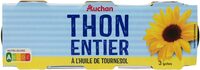 Thon entier à l'huile de tournesol