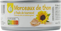 Morceaux de thon à l'huile de tournesol