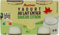 Yaourt au lait entierSaveur Citron
