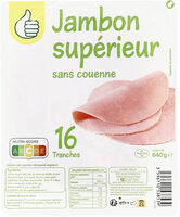 Jambon supérieur sans couenne
