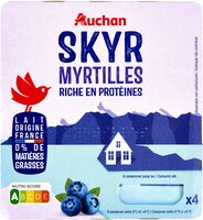 SKYR MYRTILLES0%MYRTILLE4 X 100 g