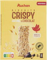 Biscuits crispy avoine et chocolat