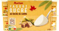 Yaourt sucré au sucre de canne