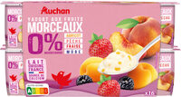 Yaourt aux fruits morceaux 0%
