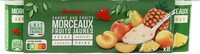 YAOURT AUX FRUITS MORCEAUX FRUITS JAUNES Peche, abricot, ananas, poire