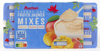 YAOURT AUX FRUITS MIXES FRUITS JAUNES Peche, abricot, mangue