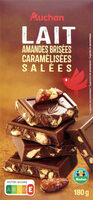 Lait amandes brisées caramélisées salées