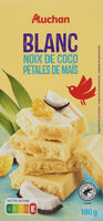 Blanc noix de coco pétales de maïs