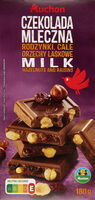 Lait raisins noisettes entieres