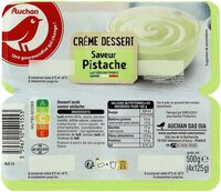 Crème dessert saveur pistache