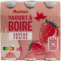 Yaourt à boire saveur fraise