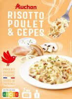 Risotto au poulet et aux cèpes