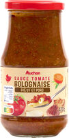 Sauce tomate bolognaise boeuf et porc