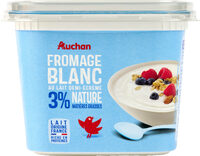 Fromage blanc nature au lait demi-écrémé