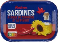 Sardines à l'huile de tournesol et au piment