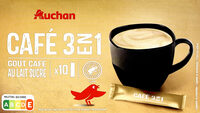 Café 3 en 1 goût café au lait sucré