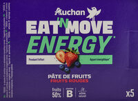 EAT'N MOVEENERGY* PÂTE DE FRUITS FRUITS ROUGES Pâte de fruits - fruits rouges.
