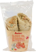 Wrap duo de saumon sauce au yaourt