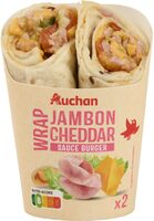 Jambon cheddar sauce burger