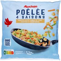 Poêlée 4 saisonsharicots verts, pommes de terre, carottes et champignons
