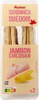 Sandwich suedois jambon cheddar