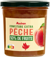 Confiture extra pêche 50% de fruits