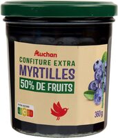 Confiture Extra Myrtilles 50% de fruits