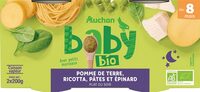 Pomme de terre, ricotta, pâtes et épinard