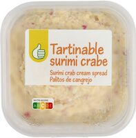 Tartinable surimi crabe