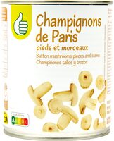 Champignons de Paris Pieds et Morceaux