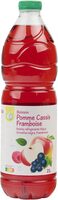Boisson pomme cassis framboise