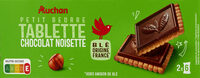 Petit beurre tablette chocolat noisette