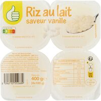 Riz au lait saveur vanille
