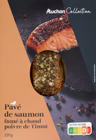 Pavé de saumon fumé à chaud au poivre de Timut