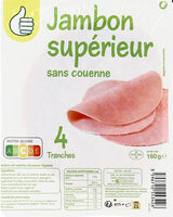 Jambon supérieur sans couenne