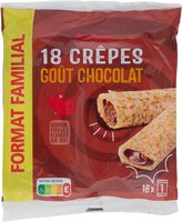 Crêpes fourrées goût chocolat