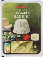Auchan ravioli fromages basilic 250g
