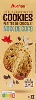 Cookies pépites de chocolat noix de coco