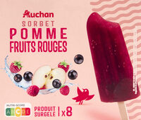Sorbet pomme fruits rouges