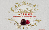 Les cerises enrobees de chocolat noir