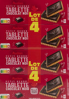 Petit beurre tablette chocolat noir