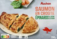 Saumon en croûte épinard et creme citron