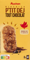 Biscuits p'tit dej tout chocolat