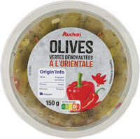 Olives vertes dénoyautées à l'orientale