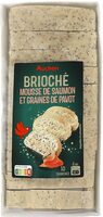Pain brioché mousse saumon graines de pavot