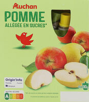 POMME - allégée en sucres**30% de sucres en moins qu'une compote classique